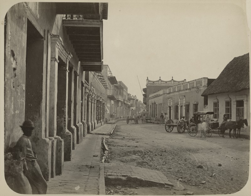 Baranquilla, vers 1894. Attribuée à Ernesto Duperly. Photographie sur papier albuminé.