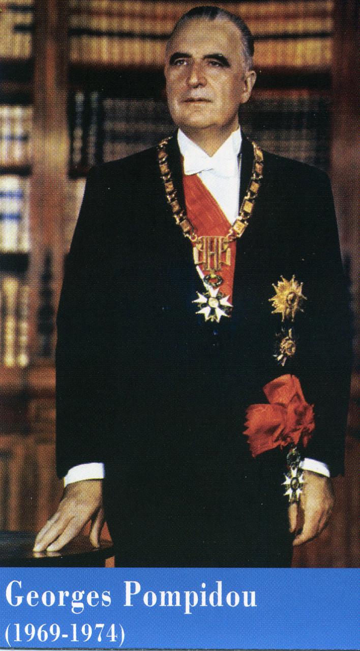 Portrait officiel de Georges Pompidou, Président de la République Française (1969-1974)