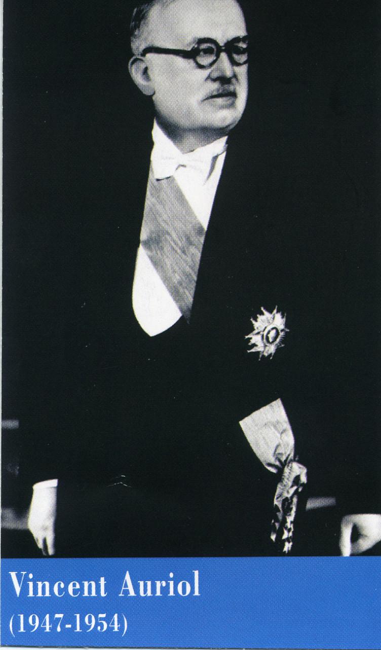 Portrait officiel de Vincent Auriol, Président de la République française (1947-1954)