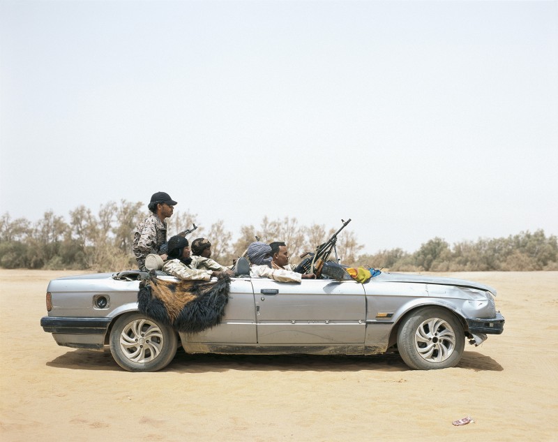 Oubari, Sud Libye, Juin 2015. Véhicule d'une milice Touareg libyenne.