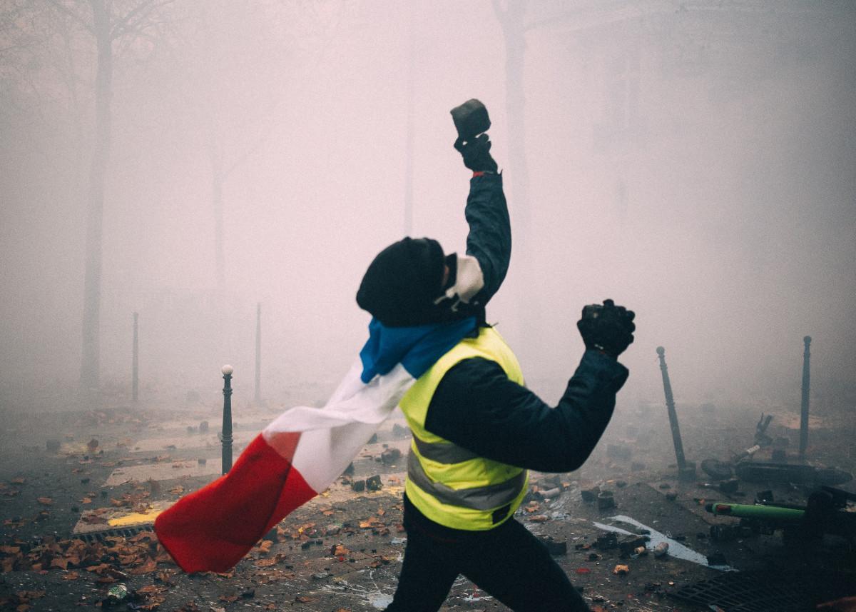 Boby. Act III of the Gilets Jaunes movement, Avenue Friedland, Paris, December 1st, 2018. Courtesy of the photographer.