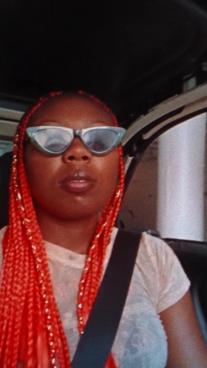Martine Syms.  Stills from Ugly Plymouths, 3 channel video.