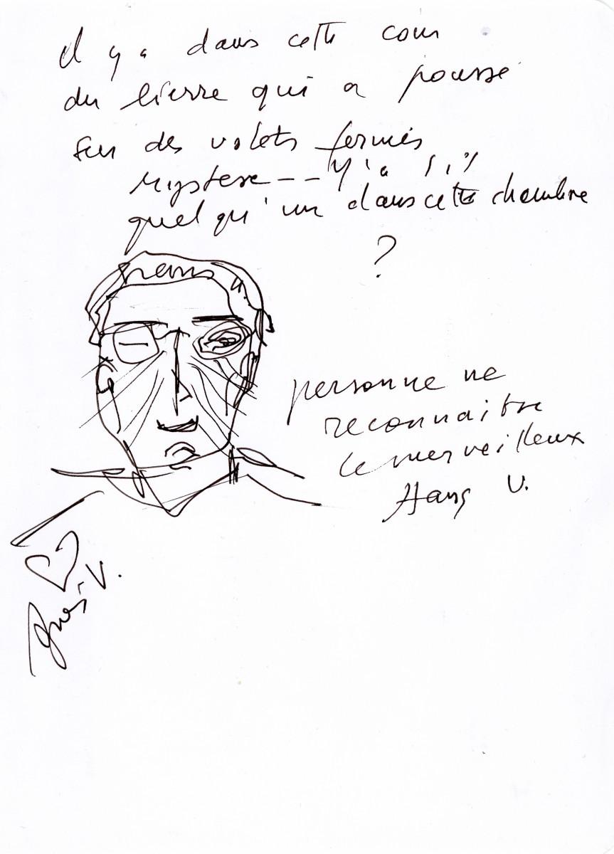 Agnès Varda. Pen on a paper, 2016. Courtesy of the Estate of Agnès Varda / Hans-Ulrich Obrist.