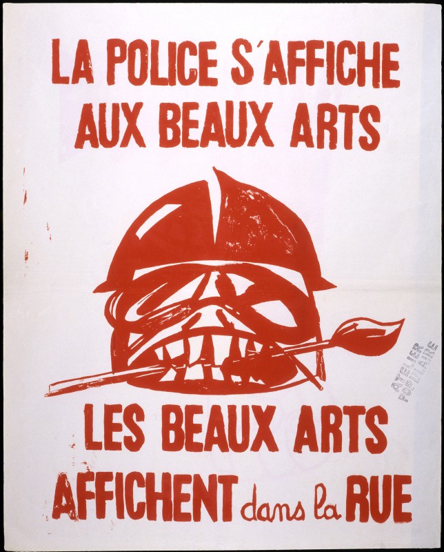 Affiche de l'Atelier populaire de l'École des Beaux-arts