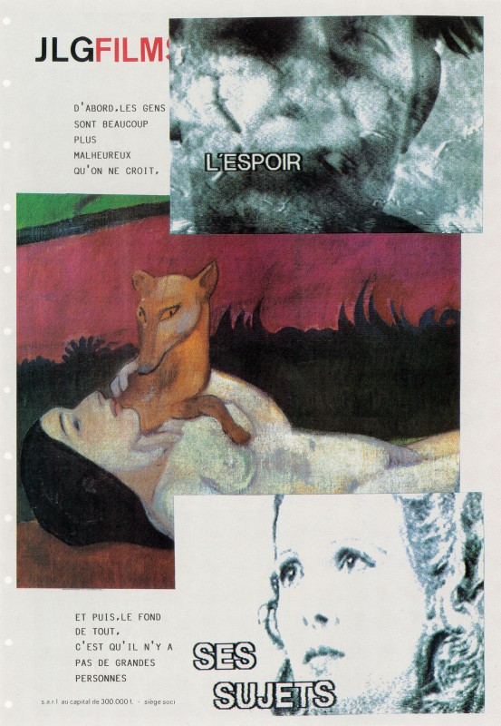 Collages de Jean-Luc Godard, années 1990, originaux perdus