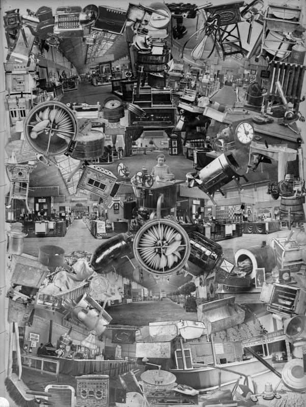 National Scientific and Industrial Research and Inventions Office, montage of photos of household appliances by Jules-Louis Breton, December 4, 1923. CNRS collection, B_4912.