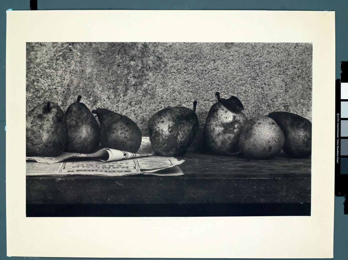 John Stewart. Pears with Newspaper, 1974.