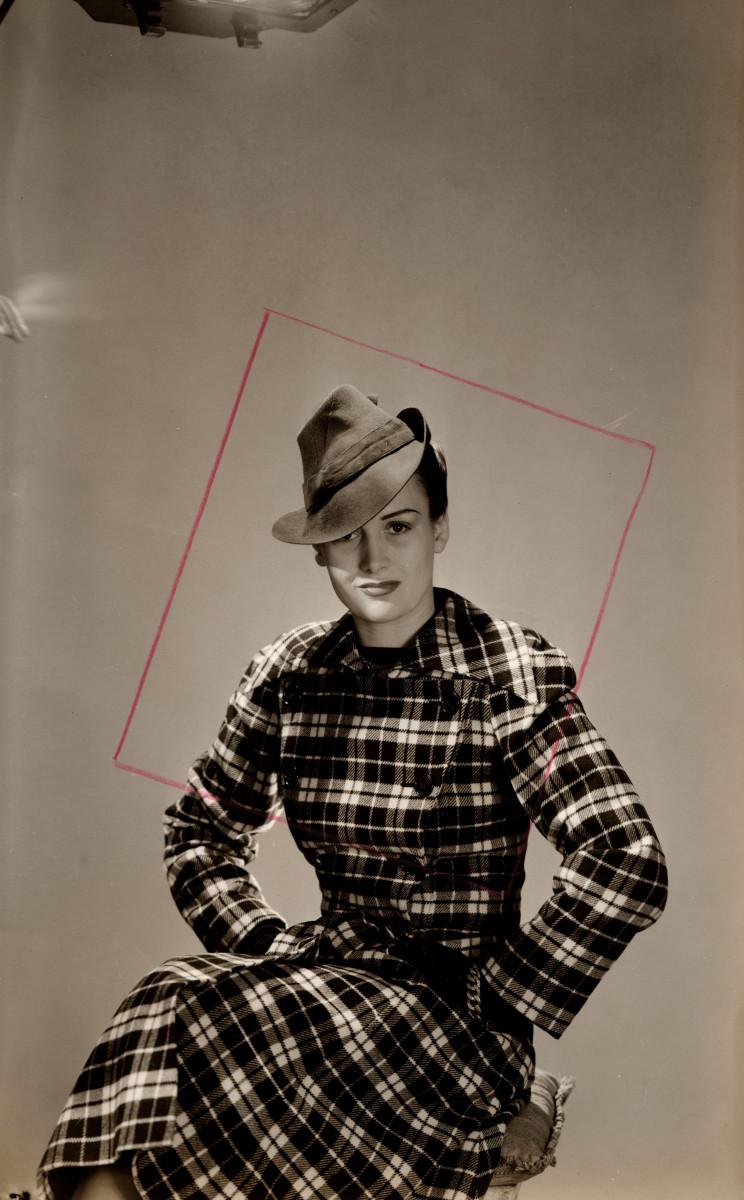 Lee Miller. Hats, Pidoux, with original markings Vogue Studio, London, England, 1939. Courtesy Lee Miller Archives.