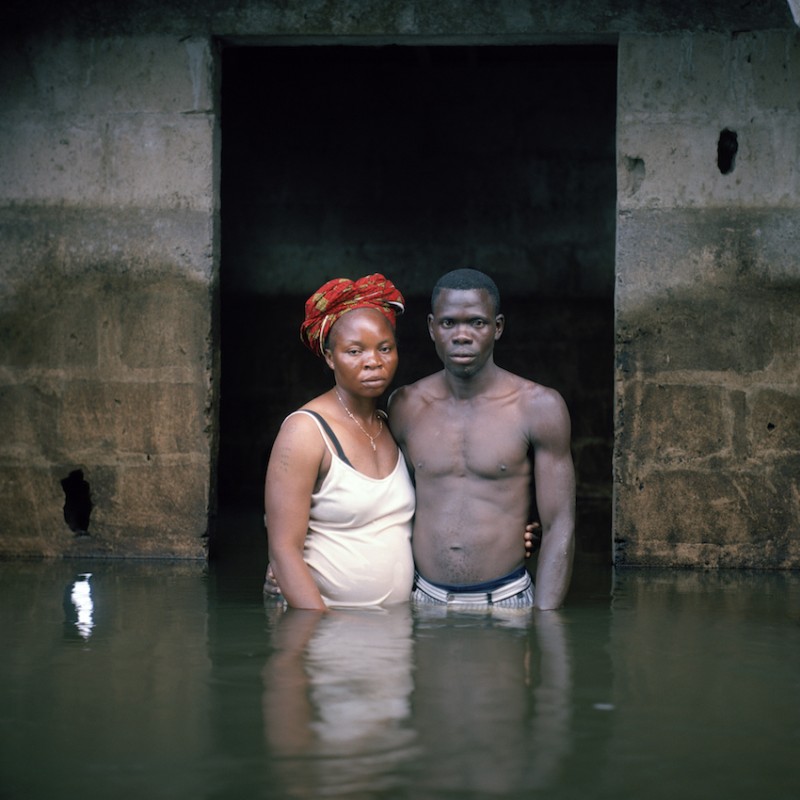 Victor and Hope America, Igbogene, Bayelsa State, Nigeria, November 2012, from the Submerged portraits series