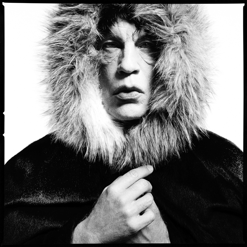 David Bailey - Mick Jagger "Fur Hood" (1964)