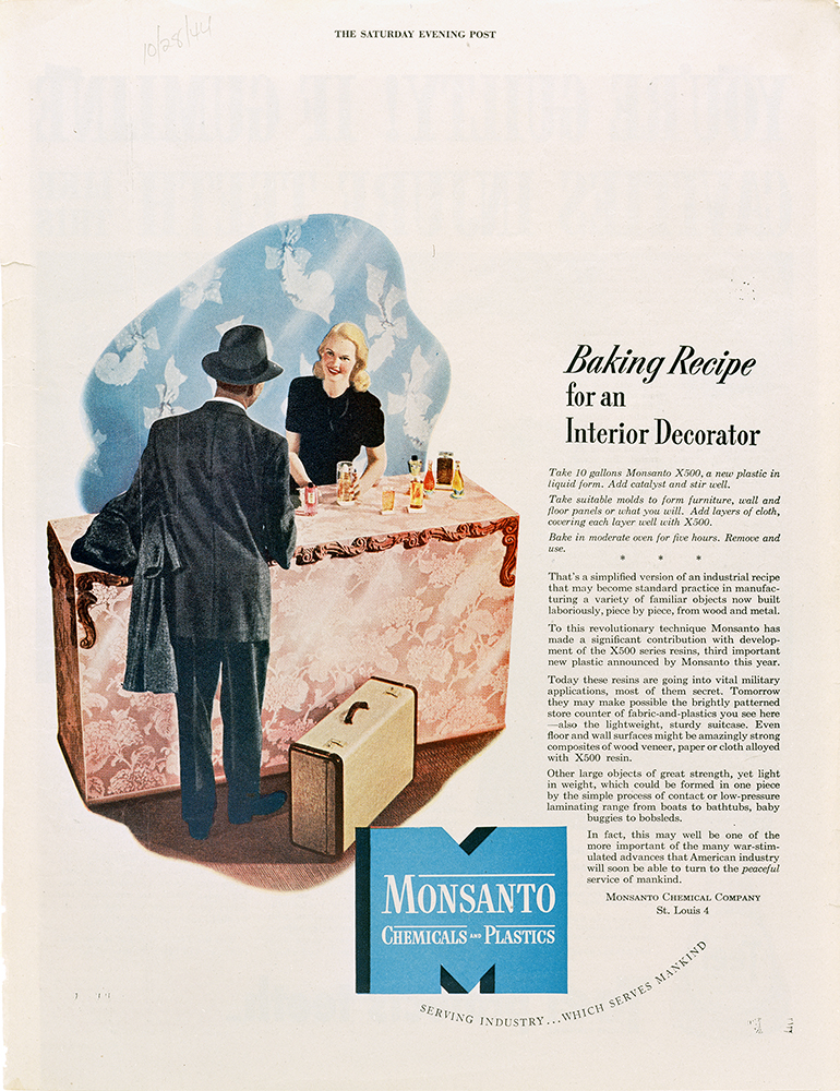 Coupure Magazine Baking recipe, de la série "Monsanto, une enquête photographique"