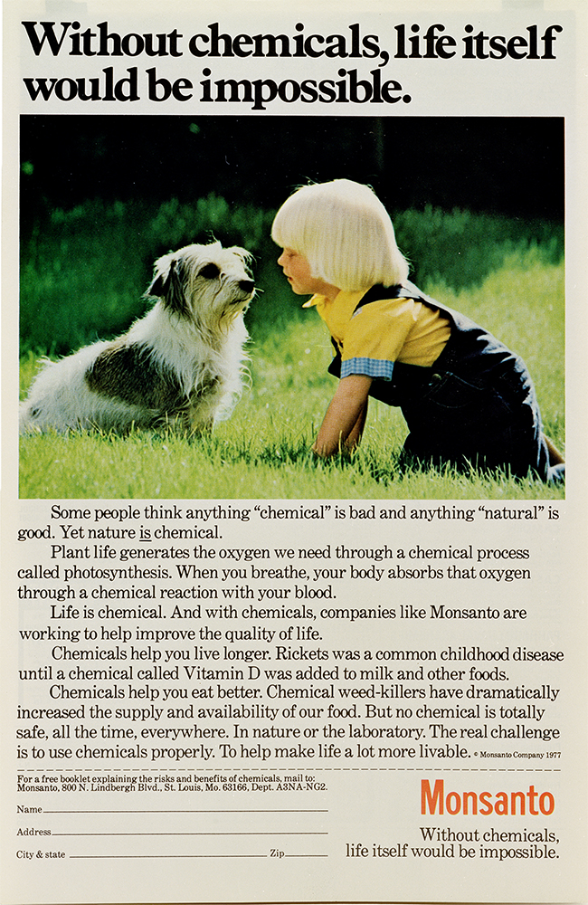 Coupure Magazine Chemicals, de la série "Monsanto, une enquête photographique"
