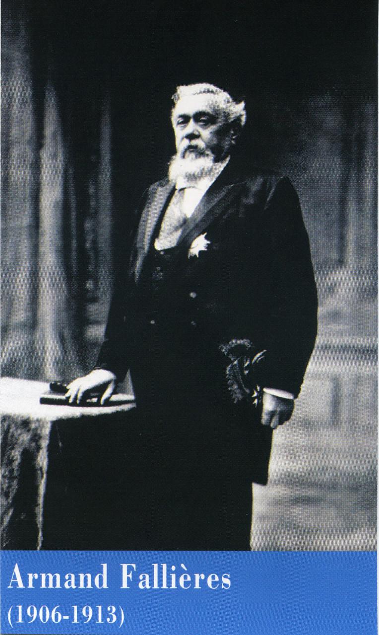 Portrait officiel d'Armand Fallières, Président de la République française (1906-1913)