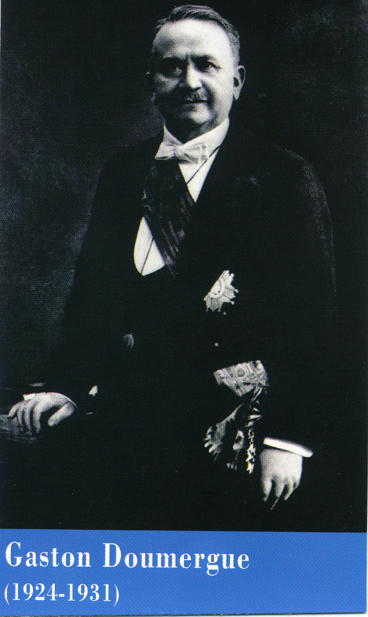 Portrait officiel de Gaston Doumergue, Président de la République française (1924-1931)