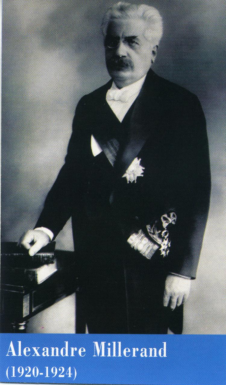 Portrait officiel d'Alexandre Millerand, Président de la République française (1920-1924)