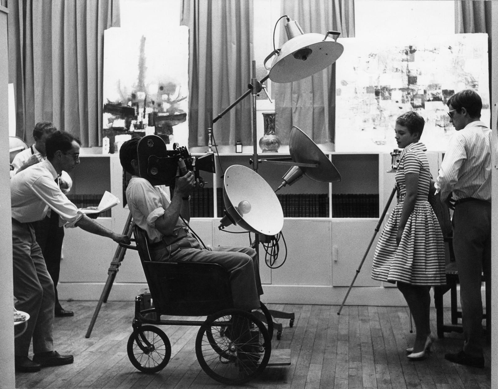 À bout de souffle (Jean-Luc Godard, 1959). Vendredi 11 septembre 1959, 13 heures, Studio rue Campagne Première, Paris.