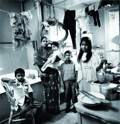 Bengali family, Shadwell, London at Home