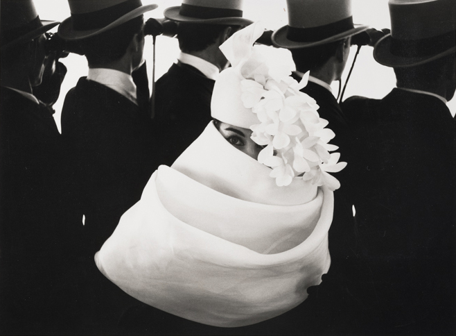 1958, Paris, France, for Jardin des Modes, Givenchy hat (a)